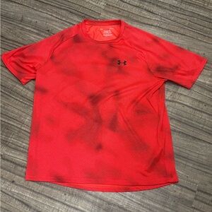 Under Armour The Tech Tee Short Sleeve Shirt Adult Large Red Loose Fit
